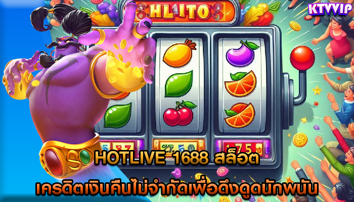 hotlive 1688 สล็อต เครดิตเงินคืนไม่จำกัดเพื่อดึงดูดนักพนัน